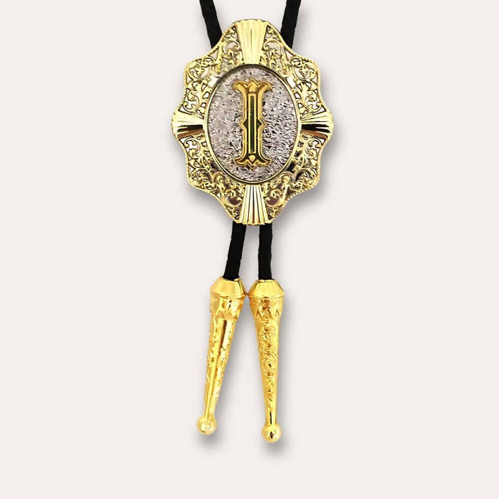 Letter bolo tie, i finish