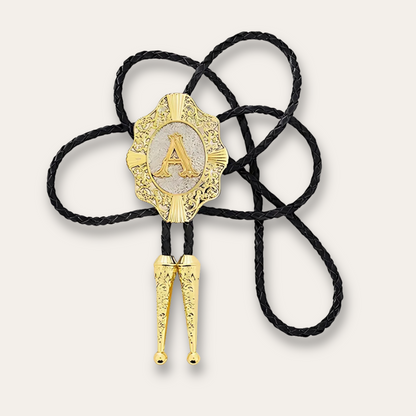 Letter bolo tie