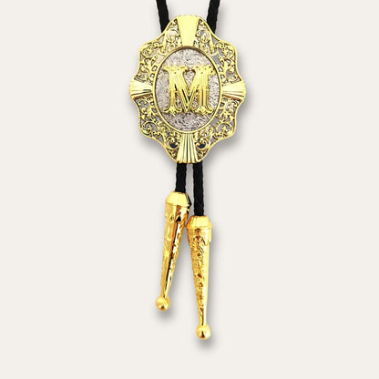 Letter bolo tie