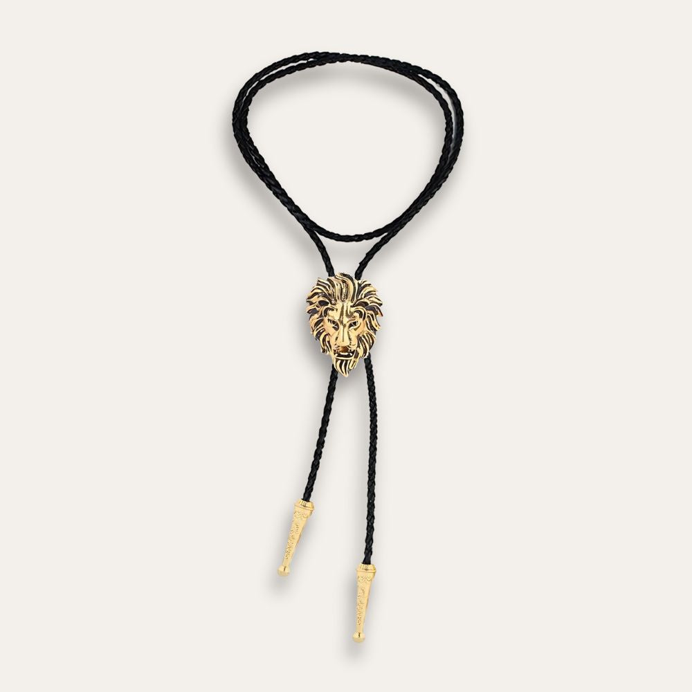 Lion bolo tie