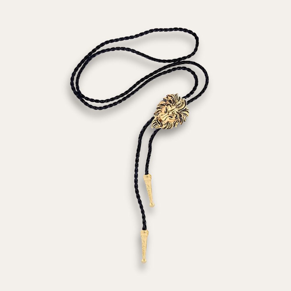 Lion bolo tie