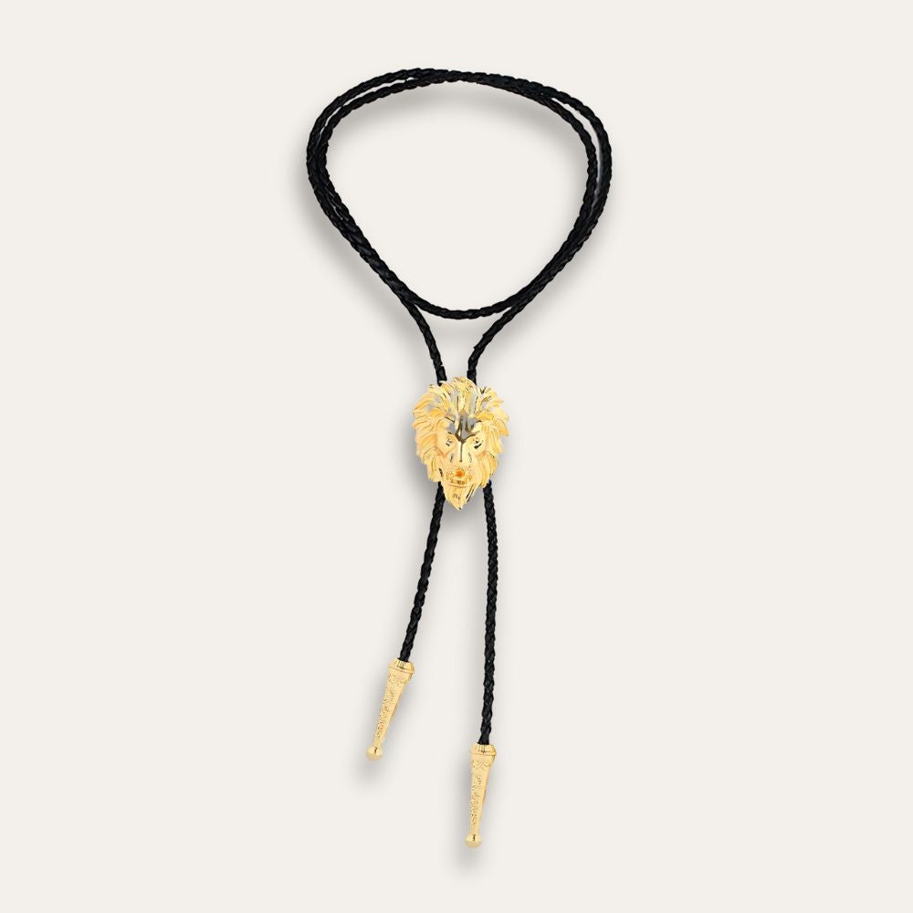 Lion bolo tie