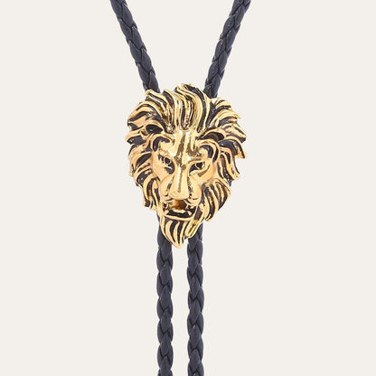 Lion bolo tie