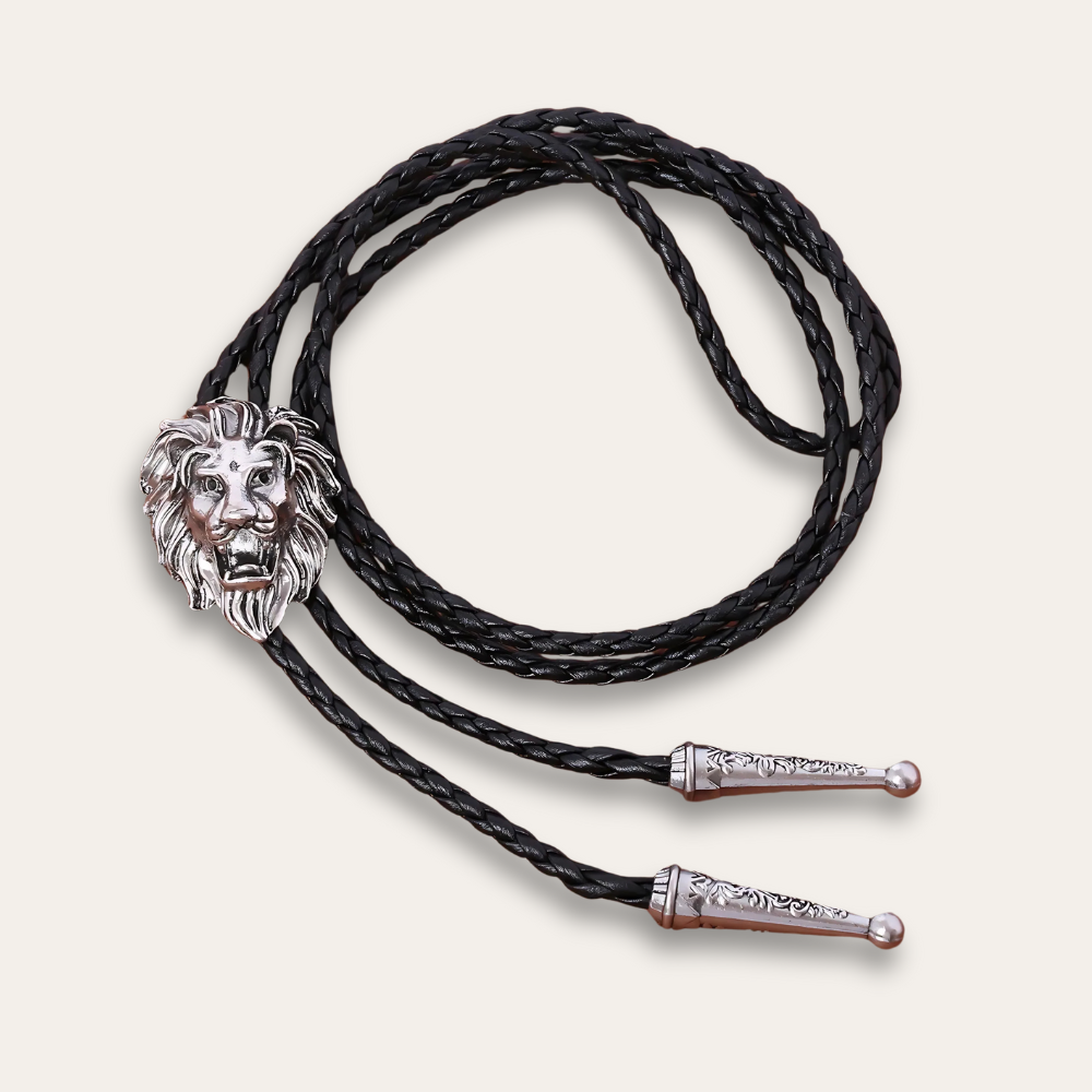 Lion bolo tie