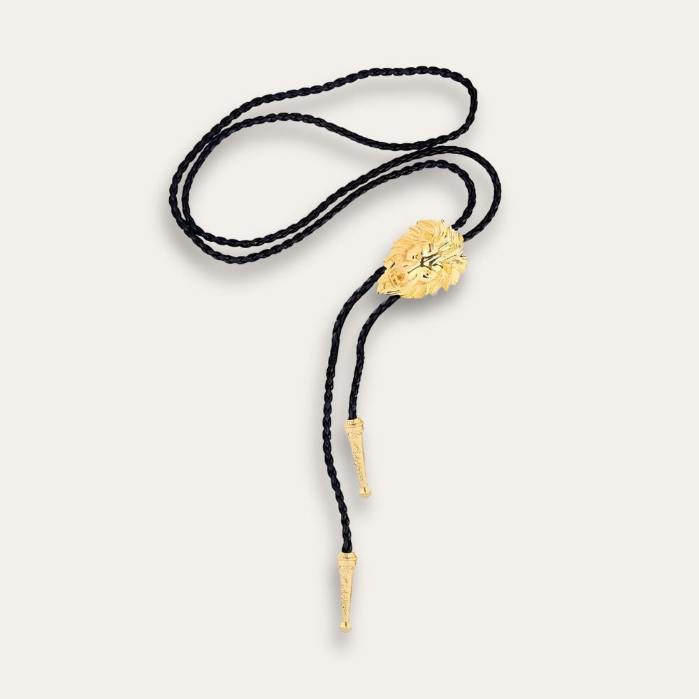 Lion bolo tie