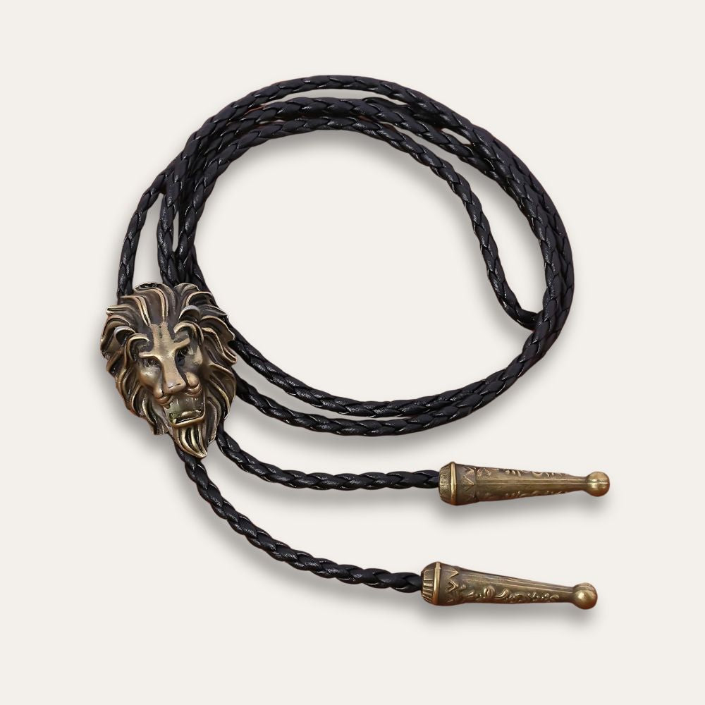 Lion bolo tie