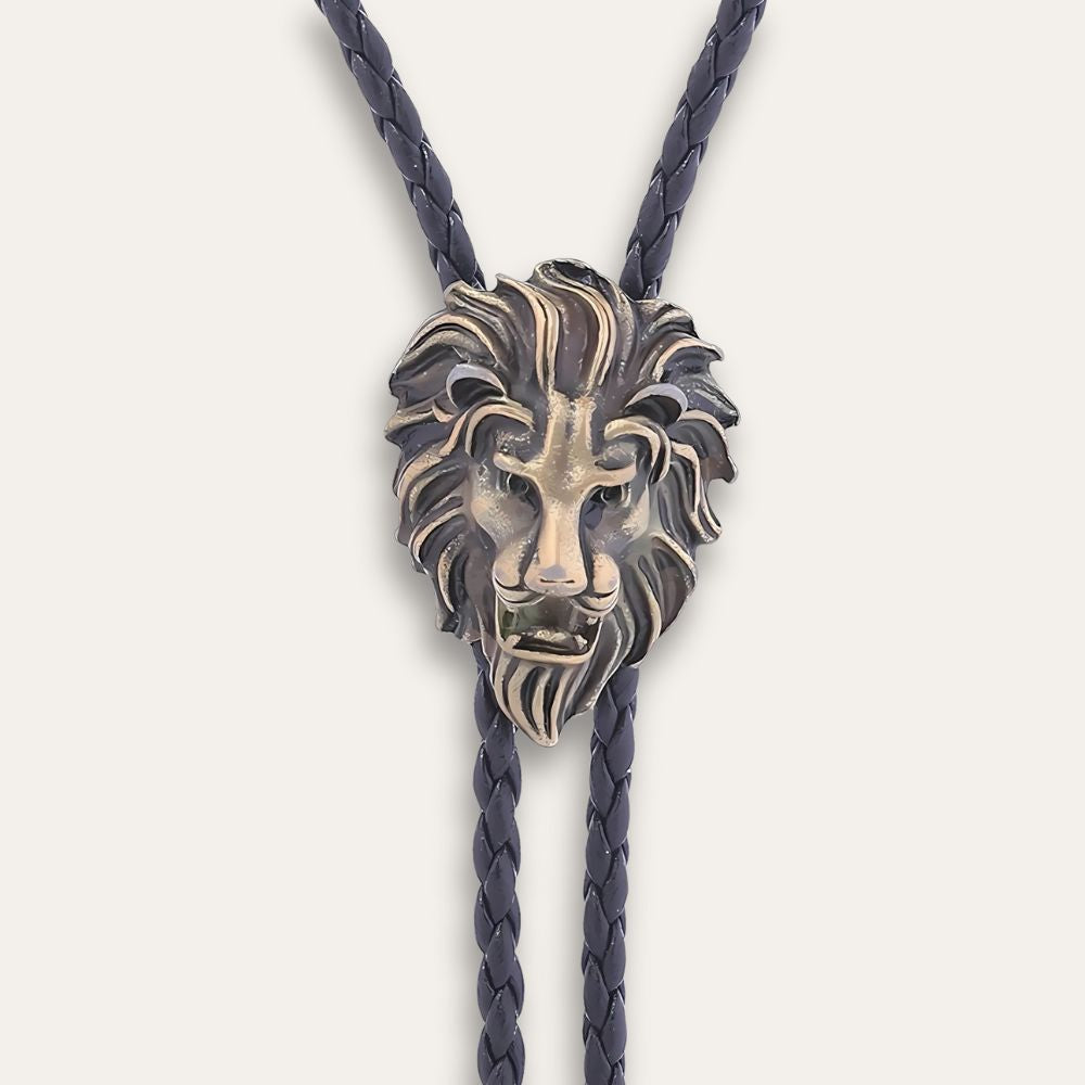 Lion bolo tie