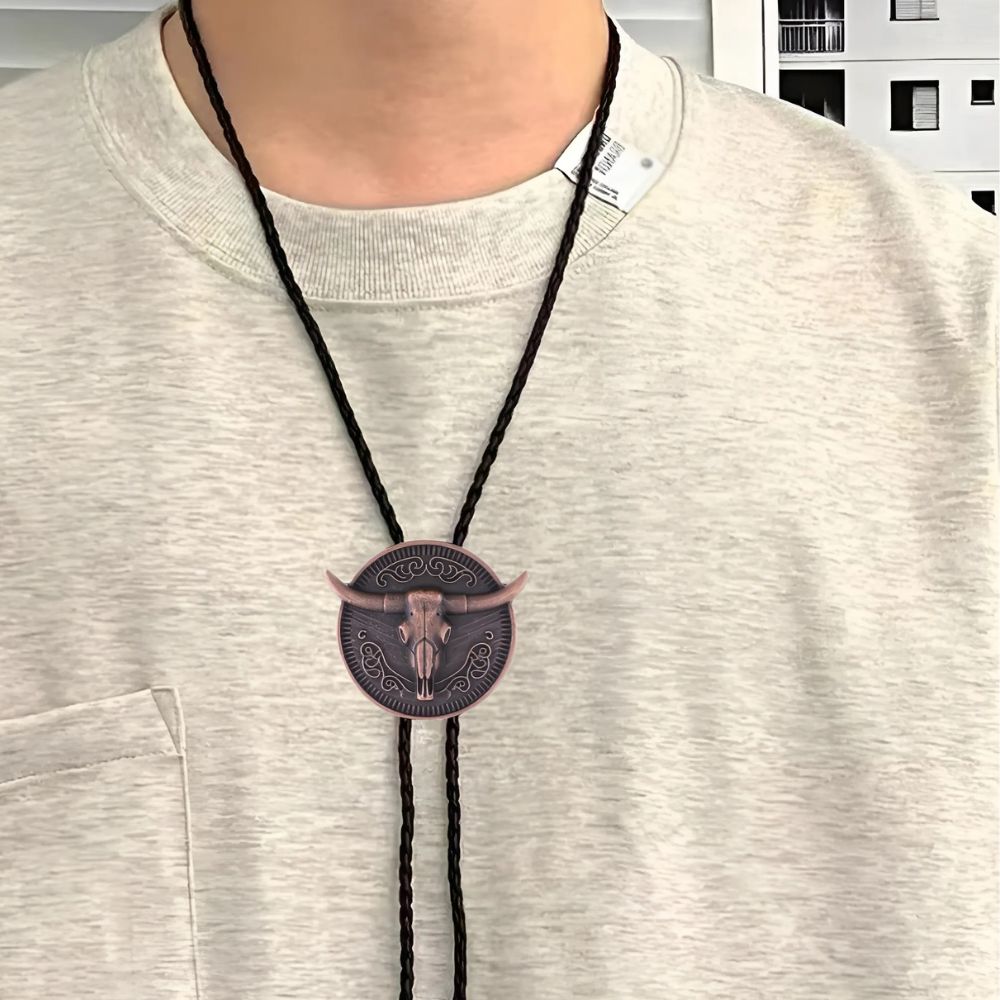 Longhorn bolo tie