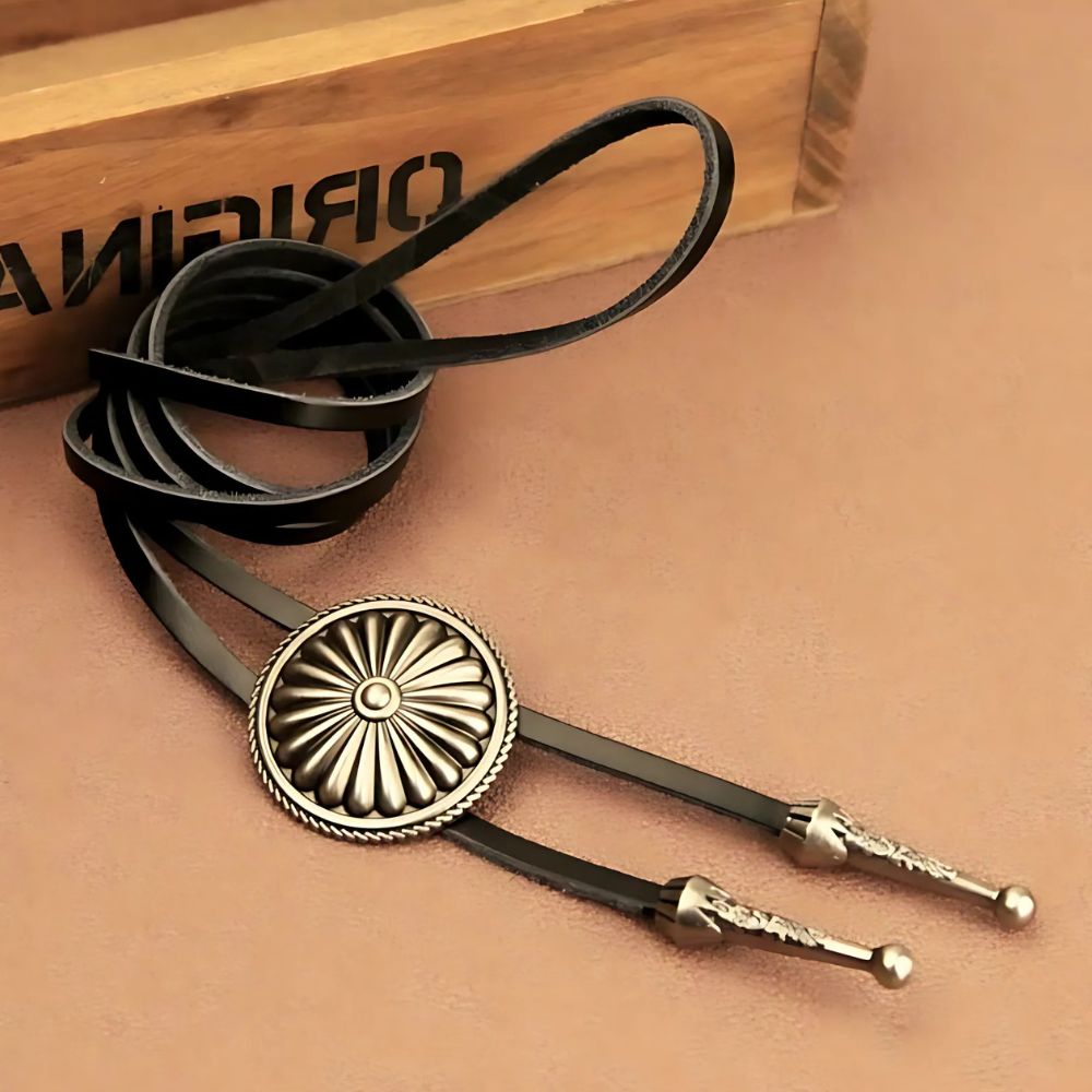 Metal bolo tie