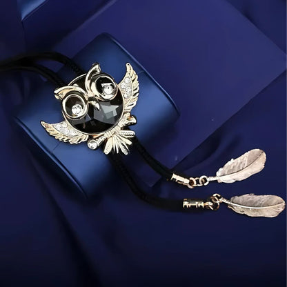 Owl bolo tie