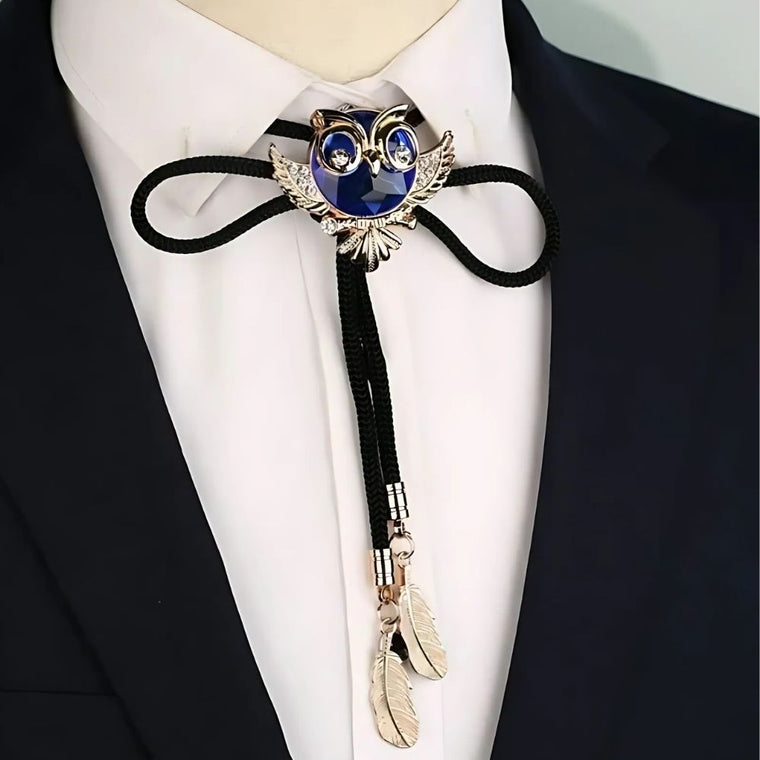 Owl bolo tie, photo 2