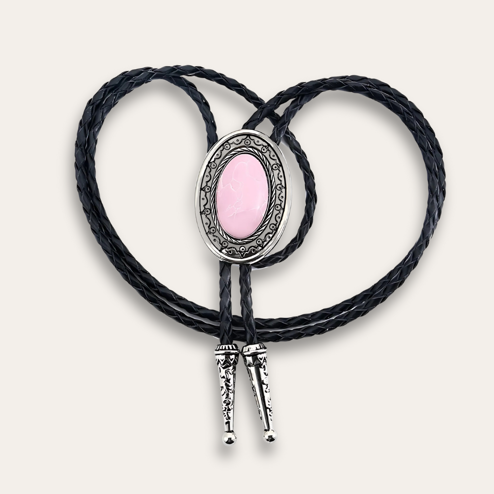 Pink bolo tie