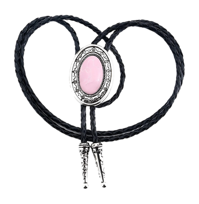 Pink bolo tie