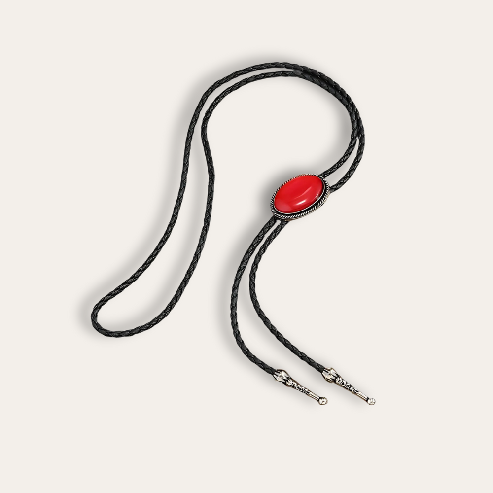 Red bolo tie