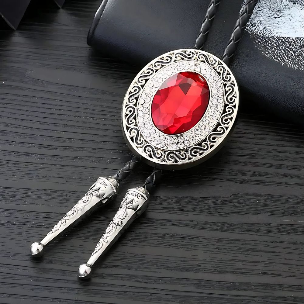 Rhinestone bolo tie