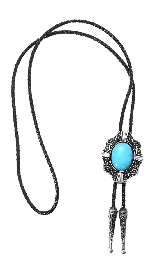 Turquoise-Tone Bolo Tie