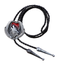 Snarling Wolf bolo tie