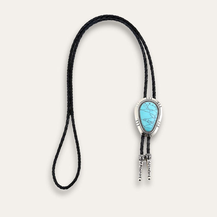 Southwestern turquoise bolo tie, photo 3
