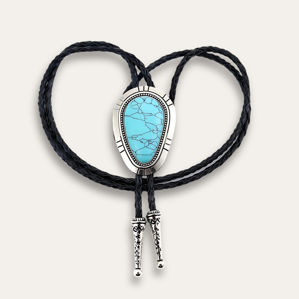 Southwestern turquoise bolo tie