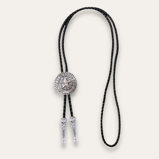 Texas Bolo Tie, silver colorway