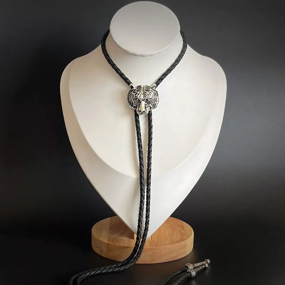 Tiger bolo tie