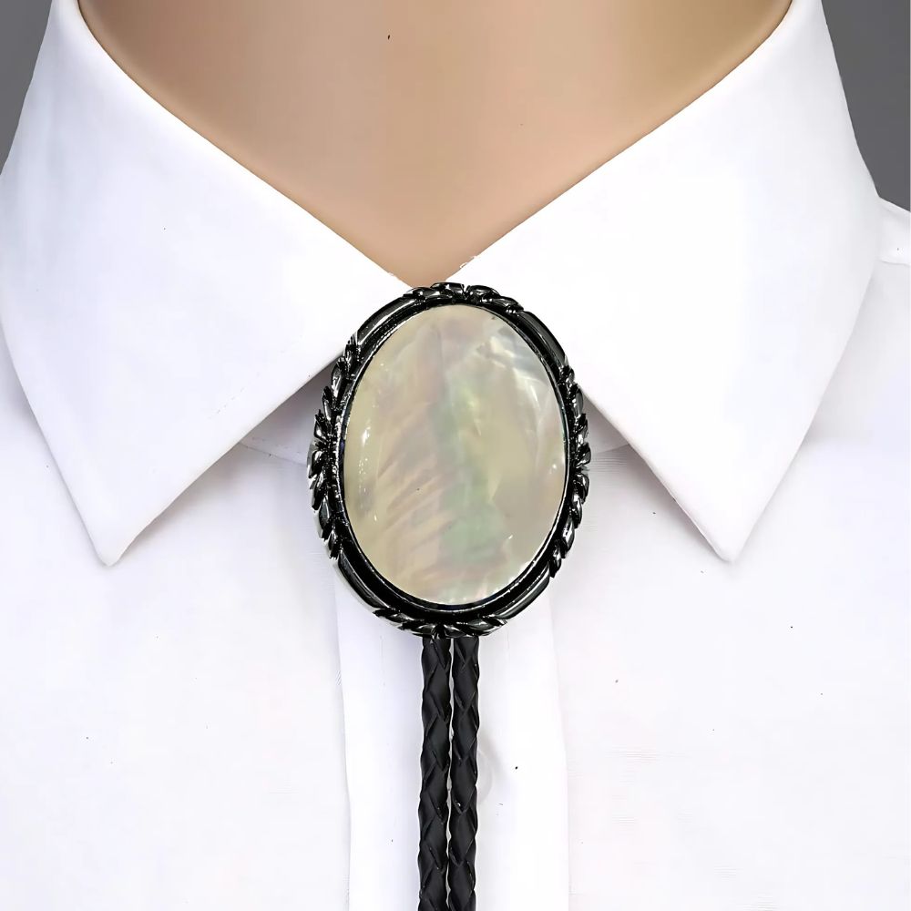 White bolo tie