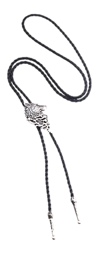 Wolf Head bolo tie