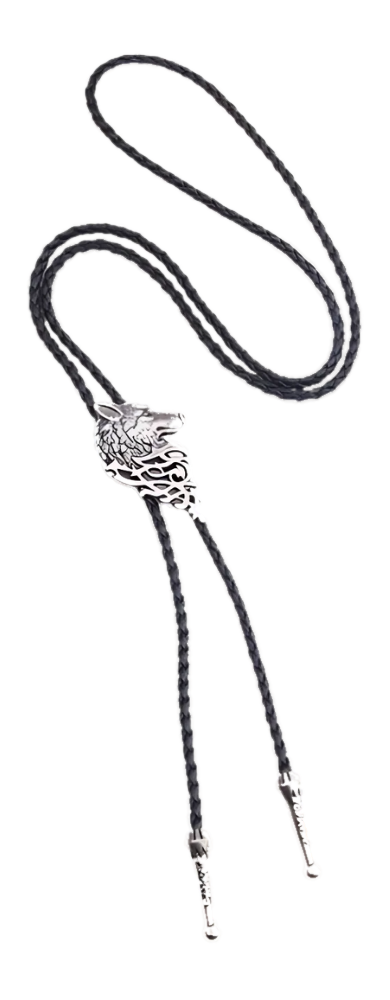 Wolf Head Bolo Tie